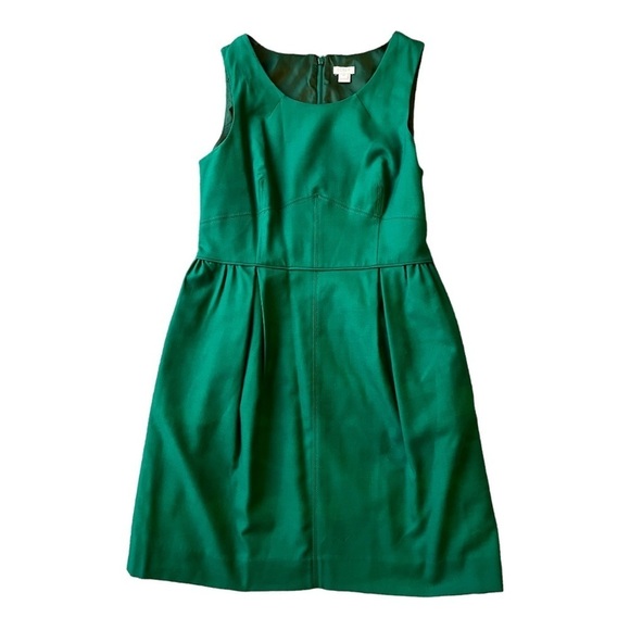J Crew green sleeveless dress size 10 - Picture 9 of 9